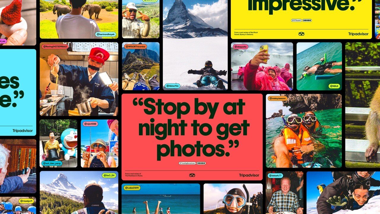 Colourful Hipstailor travel and lifestyle campaign collage