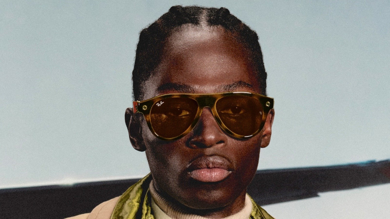 Man wearing Ray-Ban Meta Gen 3 sunglasses