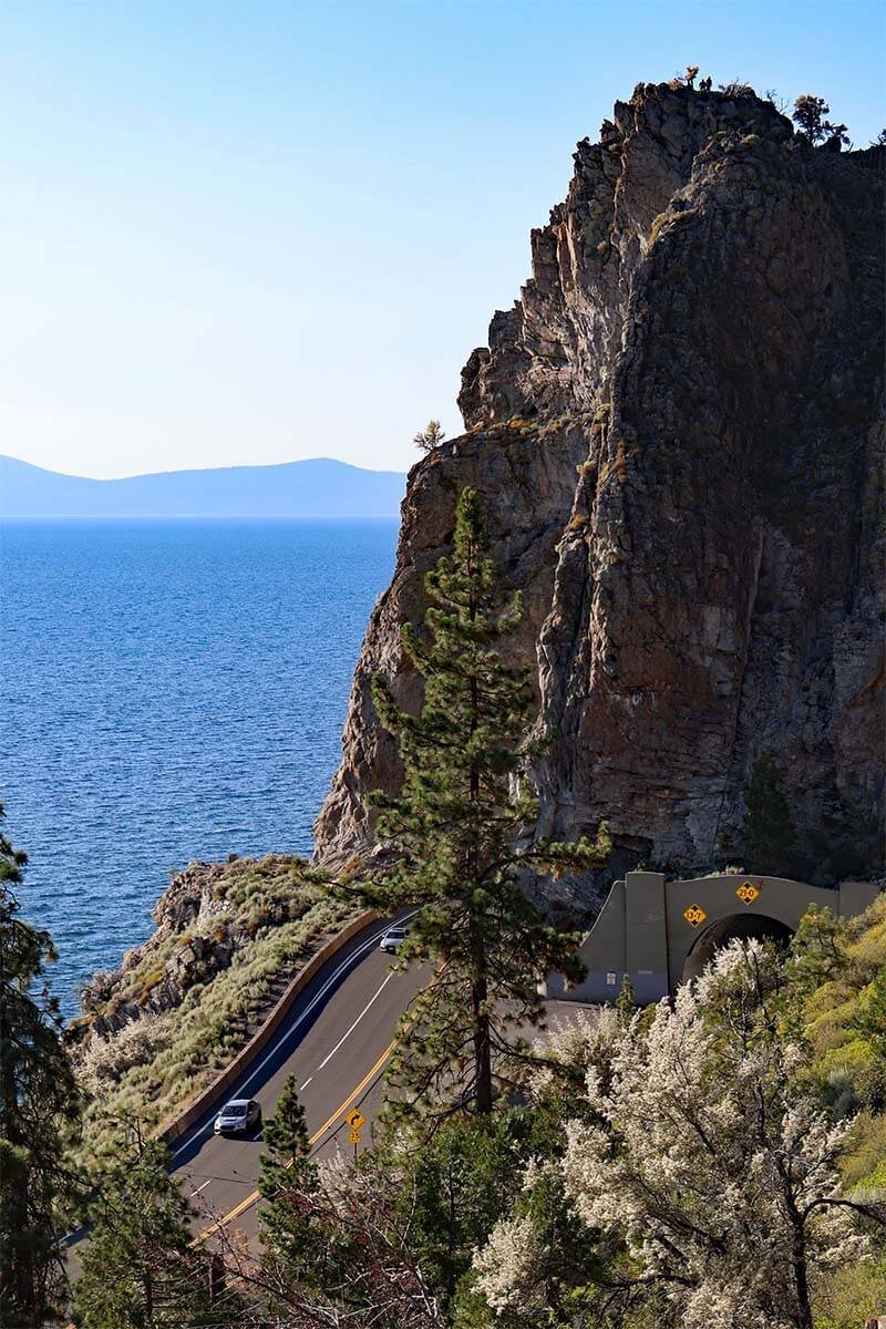 Cave Rock - top places at Lake Tahoe
